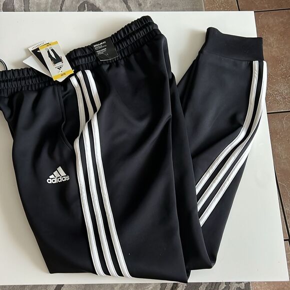 Adidas Women's Pants Joggers Regular Fit Cuff - Picture 4 of 10